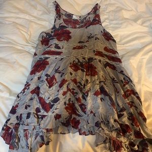 Free People Dresses - Free people floral trapeze dress Free People Dresses - Free people floral trapeze dress